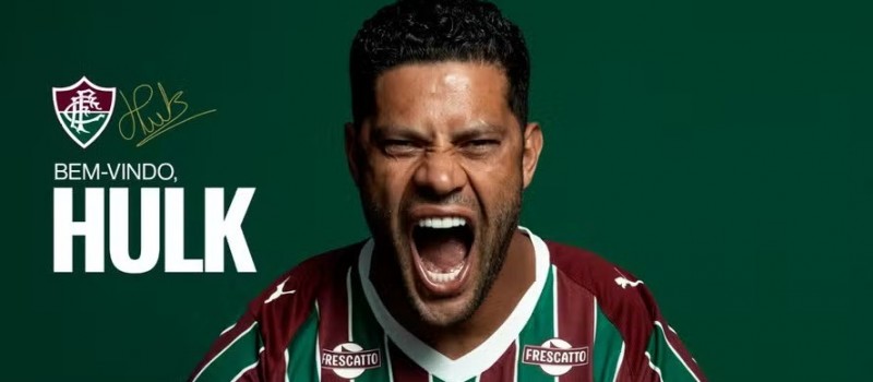 Fluminense anuncia a contrata��o do atacante Hulk: 'Muito feliz em fazer parte dessa fam�lia'