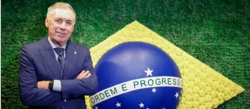 CBF renova contrato do treinador Carlo Ancelotti com a sele��o at� 2030