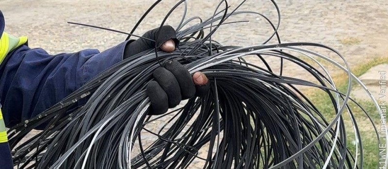 Procon/Patos e parceiros j� recolheram 5 mil quilos de cabos e fios soltos em dois meses 