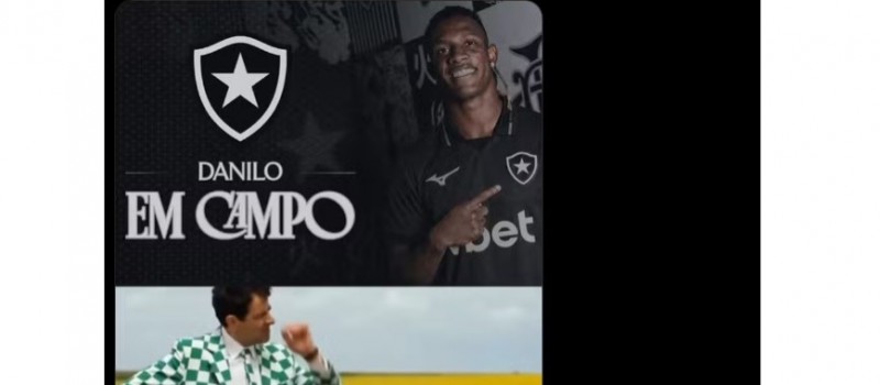 Botafogo provoca Palmeiras ap�s Danilo chegar a 13 jogos no Brasileir�o