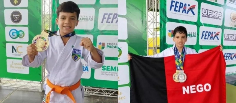 Patoense Luccas Martins, de 11 anos, conquista ouro e prata no Pan-Americano de Karat� no Par�