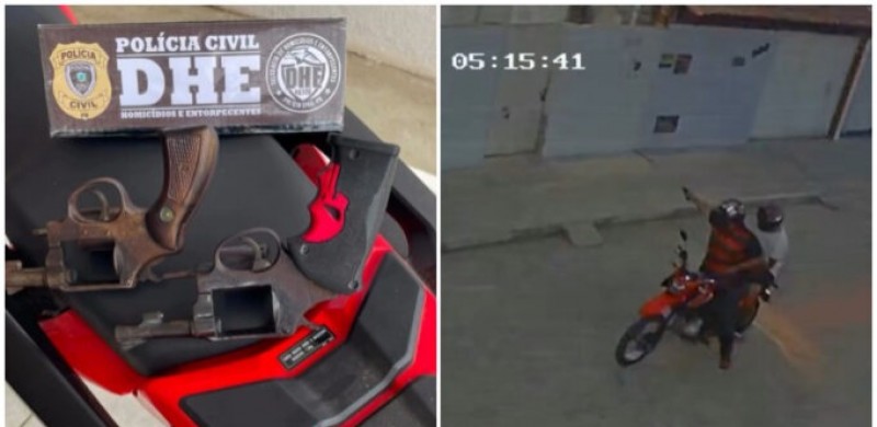 Pol�cia Civil identifica autores de ataque a tiros contra resid�ncia e apreende armas em Patos