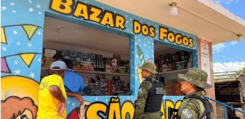 Para�ba apreende cerca de 65 mil fogos de artif�cio com estampido em fiscaliza��es