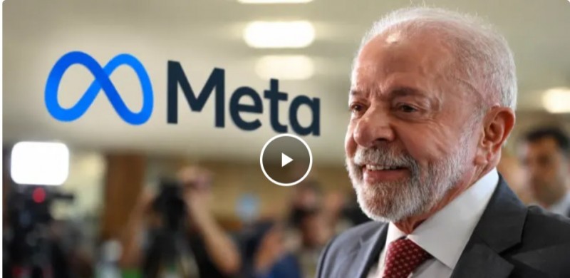 Meta admite restri��es a contas de Lula e recomenda��o irregular de Fl�vio Bolsonaro