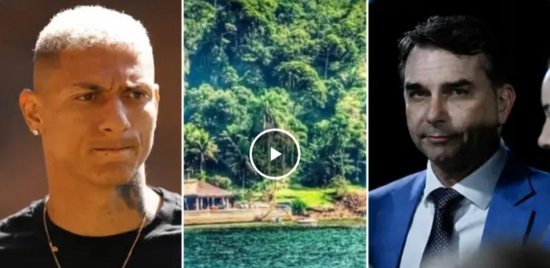 S�cio de Fl�vio Bolsonaro tenta impedir Richarlison de publicar sobre ilha em Angra