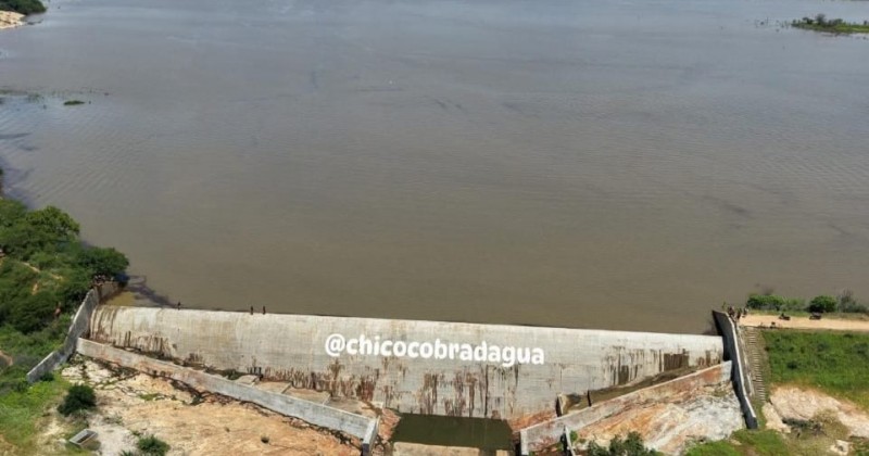 Barragem Farinha atinge quase 96% da sua capacidade e falta 14cm para sangria