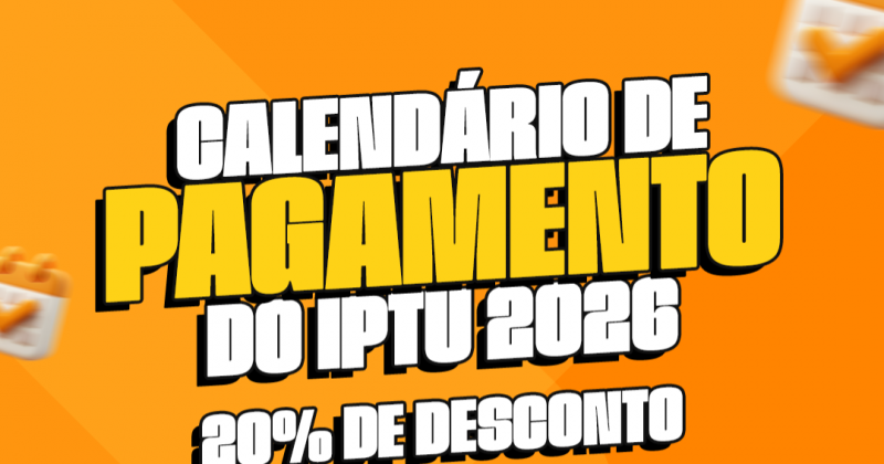 Aten��o para os prazos de pagamento de IPTU em Patos para concorrer a carro e motos
