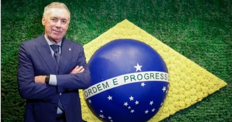CBF renova contrato do treinador Carlo Ancelotti com a sele��o at� 2030