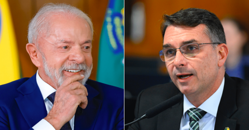 Nova pesquisa Vox Brasil atesta queda de Fl�vio; Lula tem 46,6% e Fl�vio Bolsonaro 38,1% no 2� turno