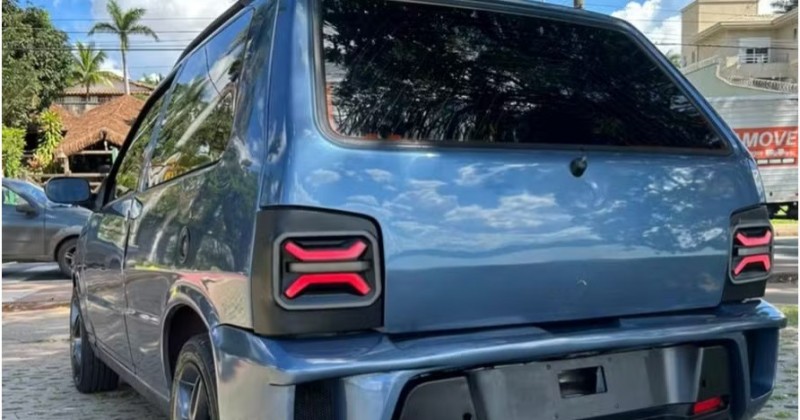Fiat Uno viraliza com pe�as de Jeep Renegade e luxo que nem o Commander tem
