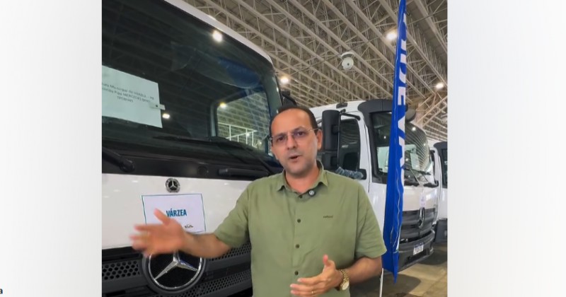 Prefeito de V�rzea agradece caminh�o-pipa destinado ao munic�pio atrav�s de emenda do deputado Hugo Motta