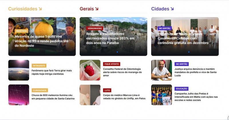 8 ANOS: Portal 40 Graus estreia novo layout, muito mais moderno e dinmico