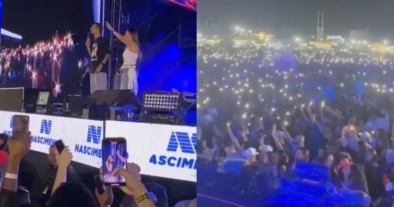 Cristos evangelizam no palco de show de Simone Mendes: 'Jesus pode te transformar'
