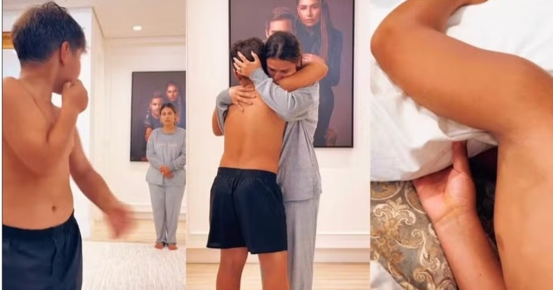 Filho de Simone Mendes se emociona em trend ao saber sobre infncia difcil da me
