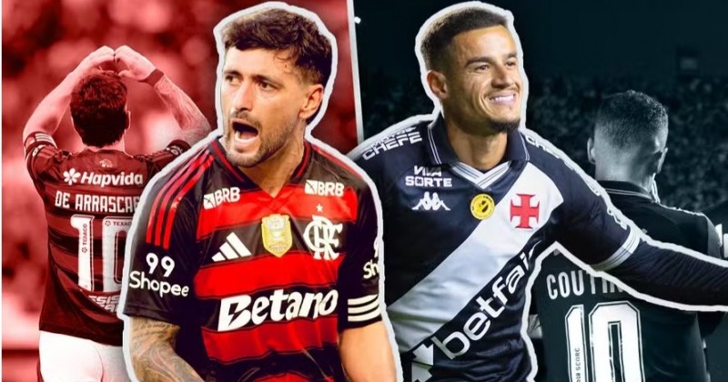 Arrasca e Coutinho do seguimento a histrias de camisas 10 em Fla x Vasco