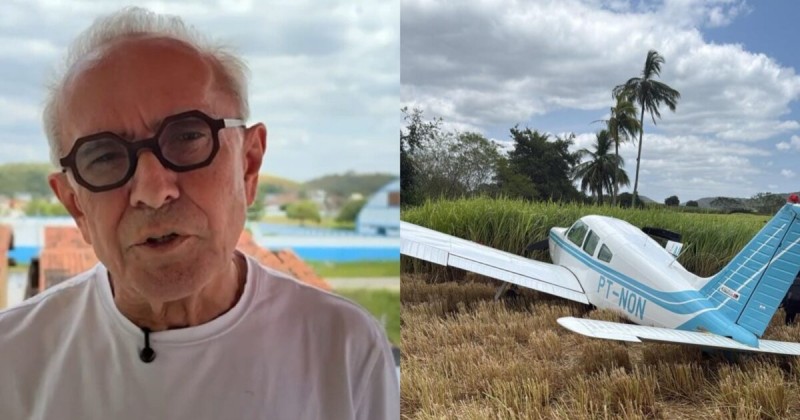 Ccero Lucena relata que avio perdeu potncia e precisou descer em capinzal