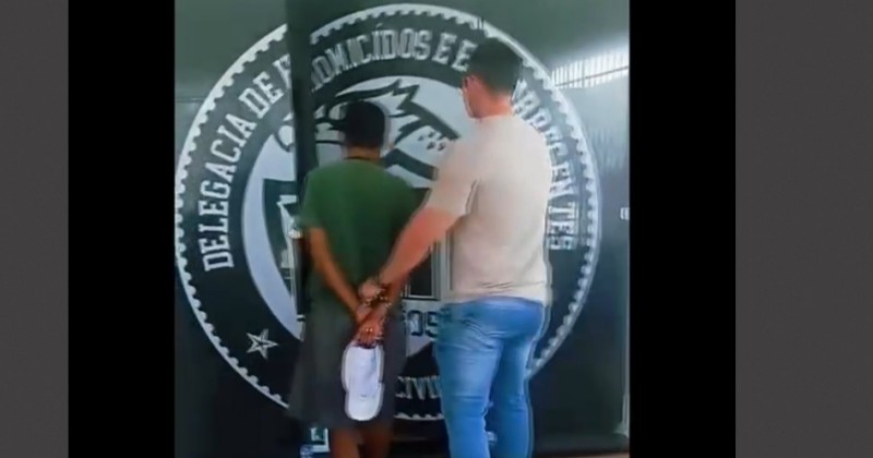 Polcia prende suspeito de esmagar com pedra cabea de homem em Patos