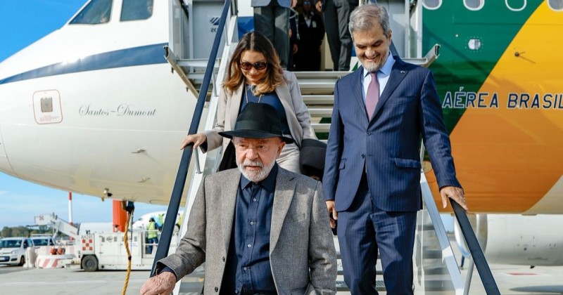 Lula chega a Roma para eventos sobre segurana alimentar e encontro com o Papa