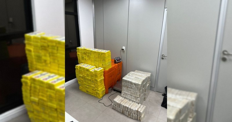 Operao da Polcia Federal apreende mais de 450 kg de drogas em residncia e prende mulher na Capital