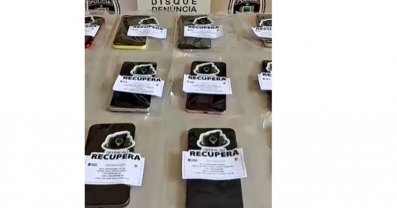 Polcia Civil de Patos devolve mais celulares roubados aos donos na Operao Recupera