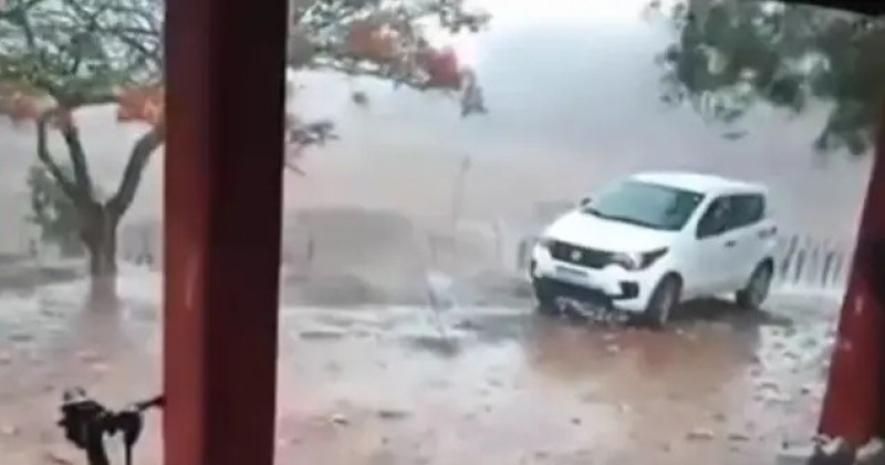 Chuva de granizo surpreende moradores no Sert�o da Para�ba