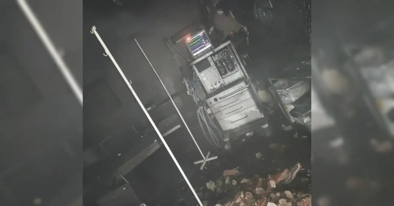 Inc�ndio atinge sala de cirurgia no Hospital Regional de Sousa e destr�i equipamentos