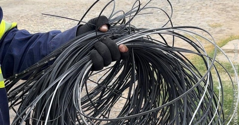 Procon/Patos e parceiros j� recolheram 5 mil quilos de cabos e fios soltos em dois meses 