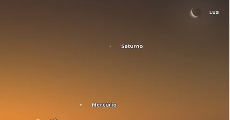 Quatro planetas podem ser vistos a olho nu na �ltima semana de fevereiro
