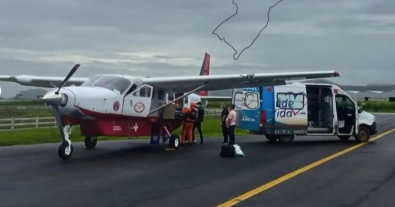 Resgate a�reo dos bombeiros levam paciente de 81 anos de Sousa para interior do Par�