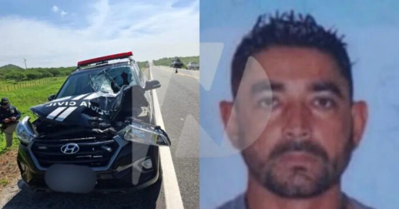 Funcion�rio de empresa morre atropelado por viatura da pol�cia entre S�o Mamede e Patos