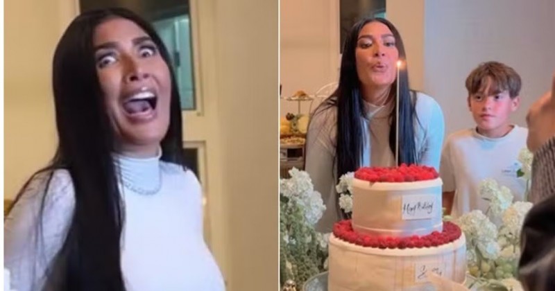 Simaria celebra os 44 anos com a fam�lia e se choca com pedido do filho