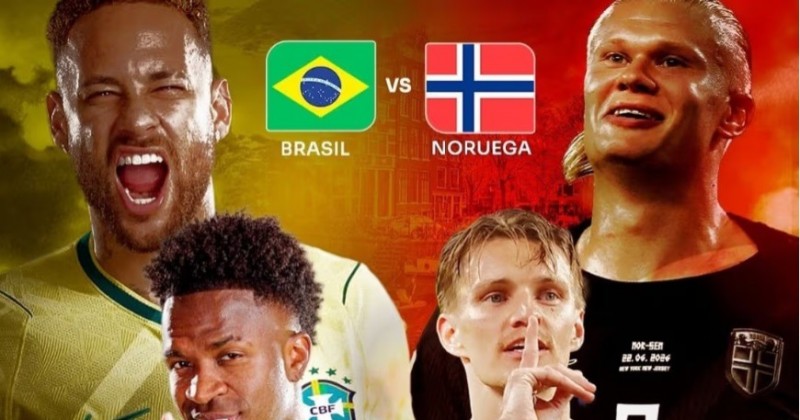 Brasil enfrenta a Noruega nas oitavas de final da Copa do Mundo