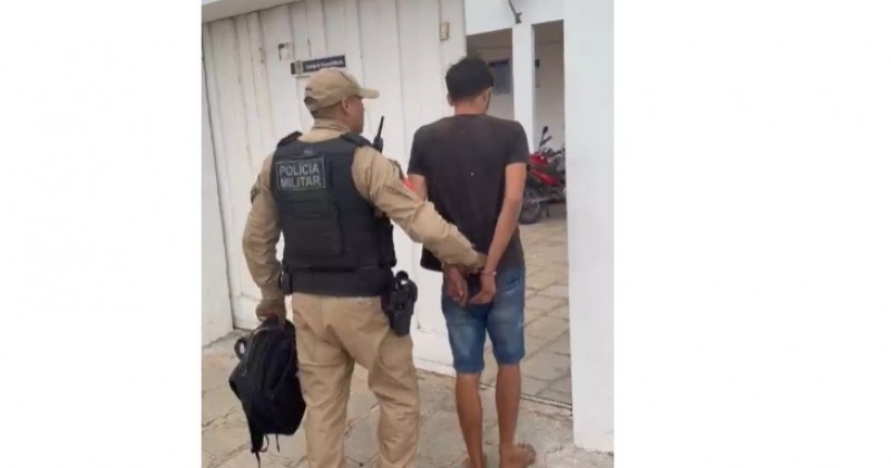 Pol�cia Militar de Patos prende em um matagal faccionado que participou da tentativa de homic�dio no Jatob�