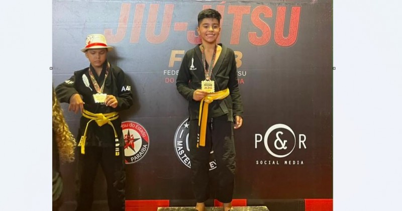 Garoto de Patos conquista Campeonato Paraibano de Jiu-Jitsu aos 12 anos
