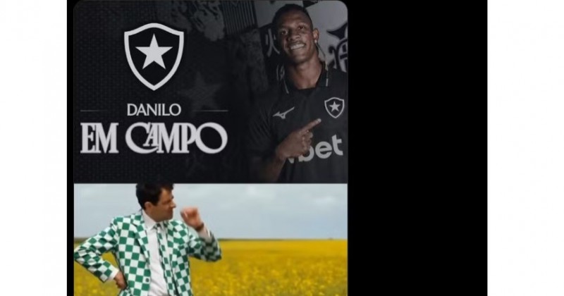 Botafogo provoca Palmeiras ap�s Danilo chegar a 13 jogos no Brasileir�o