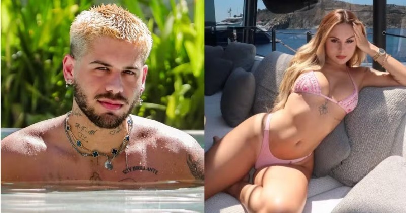 Z� Felipe aparece aos beijos com Lara Jucah em after no Rio; veja fotos!