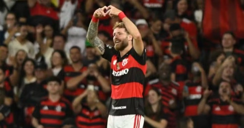 Besiktas entrega para a diretoria do Fla oferta oficial por L�o Pereira