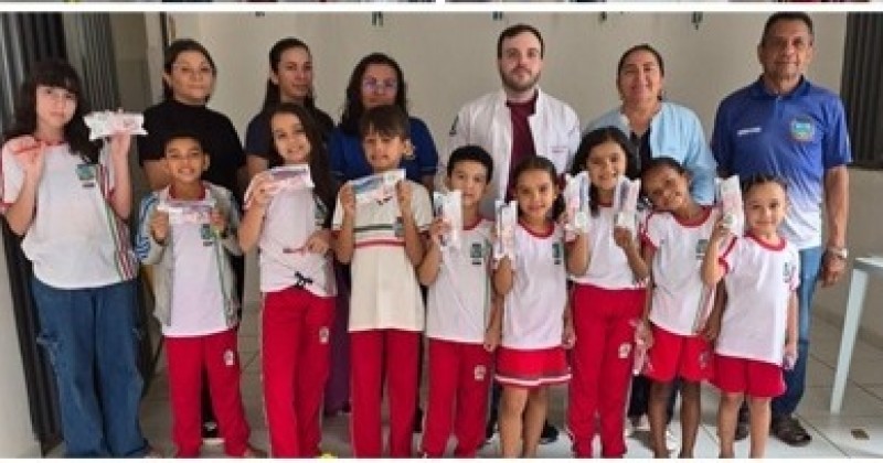 Escola da Rede Municipal de Cacimba de Areia recebe a��es do Programa Sa�de na Escola 