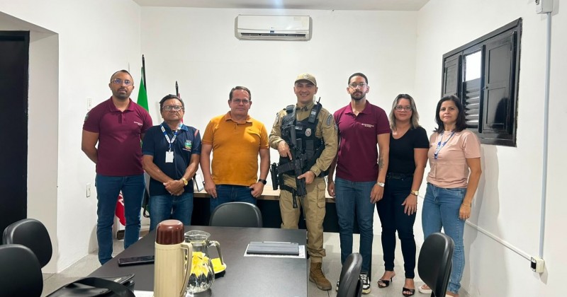 Prefeitura e PM realizam alinhamento sobre plano de seguran�a para Jo�o Pedro de Cacimba de Areia