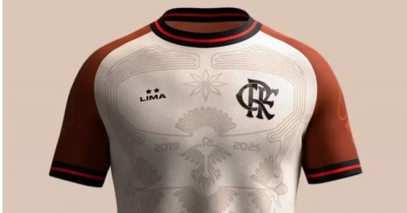 Flamengo anuncia modelo vencedor do Manto da Na��o; veja imagens