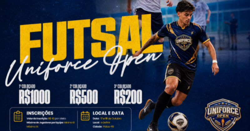 Uniforce Open: Patos recebe torneios de v�lei e futsal em setembro e outubro