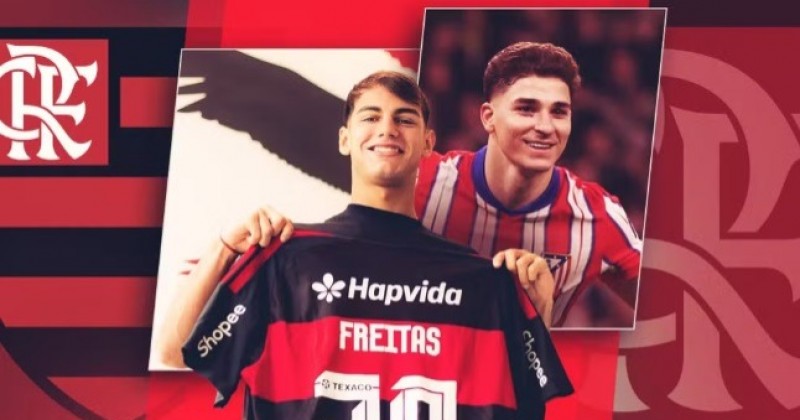 Novo centroavante do Flamengo � comparado a Juli�n �lvarez por 'descobridor'