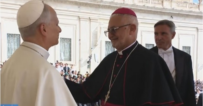 Dom Manoel Delson participa de audi�ncia com o Papa Le�o XIV no Vaticano