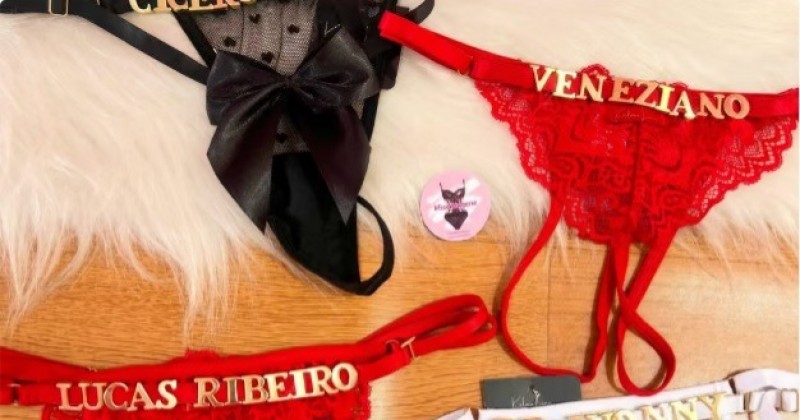Loja paraibana faz sucesso com calcinhas personalizadas com nomes de candidatos