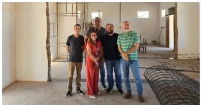 Instituto Hist�rico e Geogr�fico de Patos faz visita t�cnica �s obras de revitaliza��o da Esta��o Ferrovi�ria