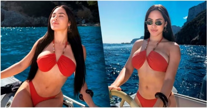Isabelle Nogueira compartilha cliques de biqu�ni na It�lia: 'Realizada'
