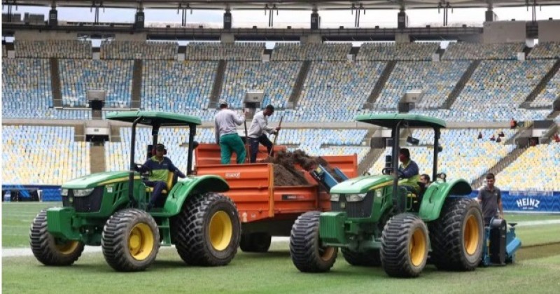 Maracan� inicia troca do gramado para o restante da temporada