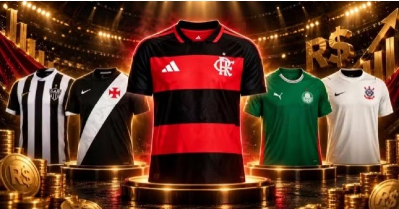 Flamengo tem camisa mais cara da S�rie A; veja ranking dos 20 clubes