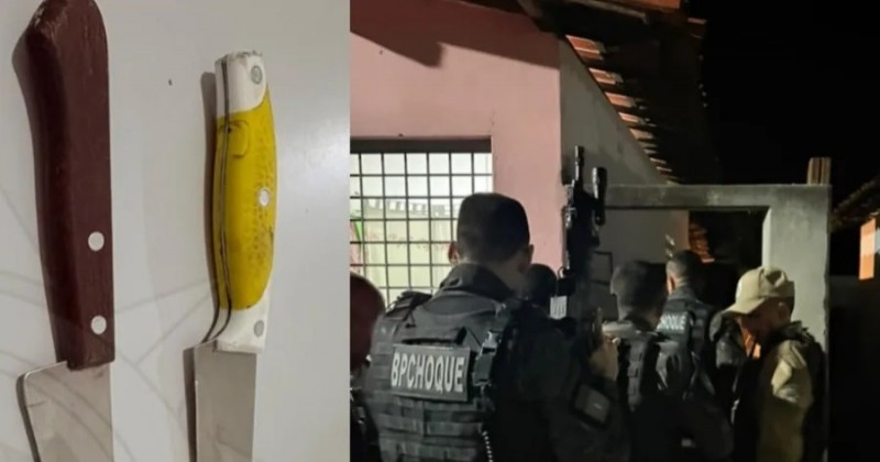 Homem amea�a companheira com faca e a tranca no banheiro de casa; PM interv�m em S. Jos� de Espinharas