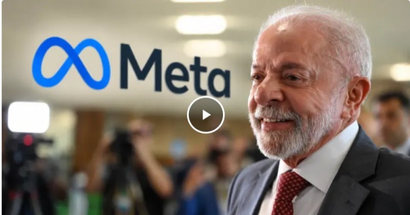 Meta admite restri��es a contas de Lula e recomenda��o irregular de Fl�vio Bolsonaro